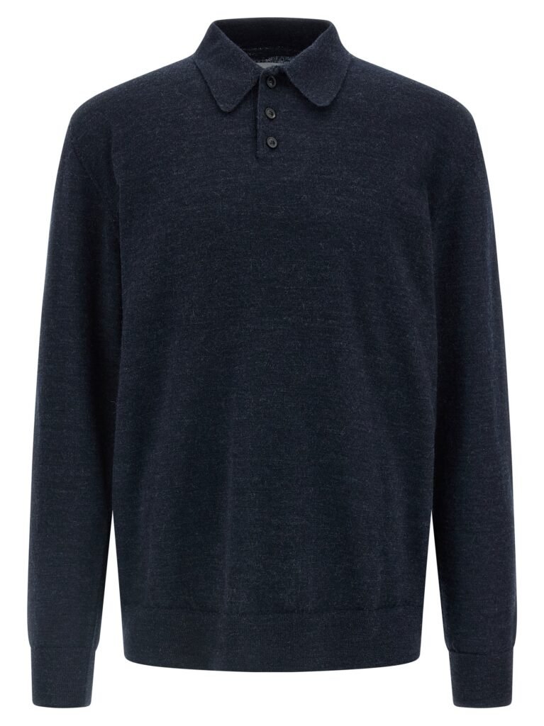 Suede patch polo shirt