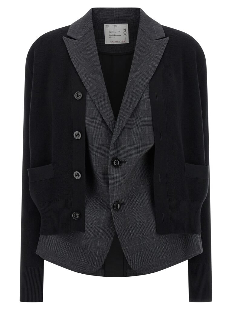 Double layer cardigan