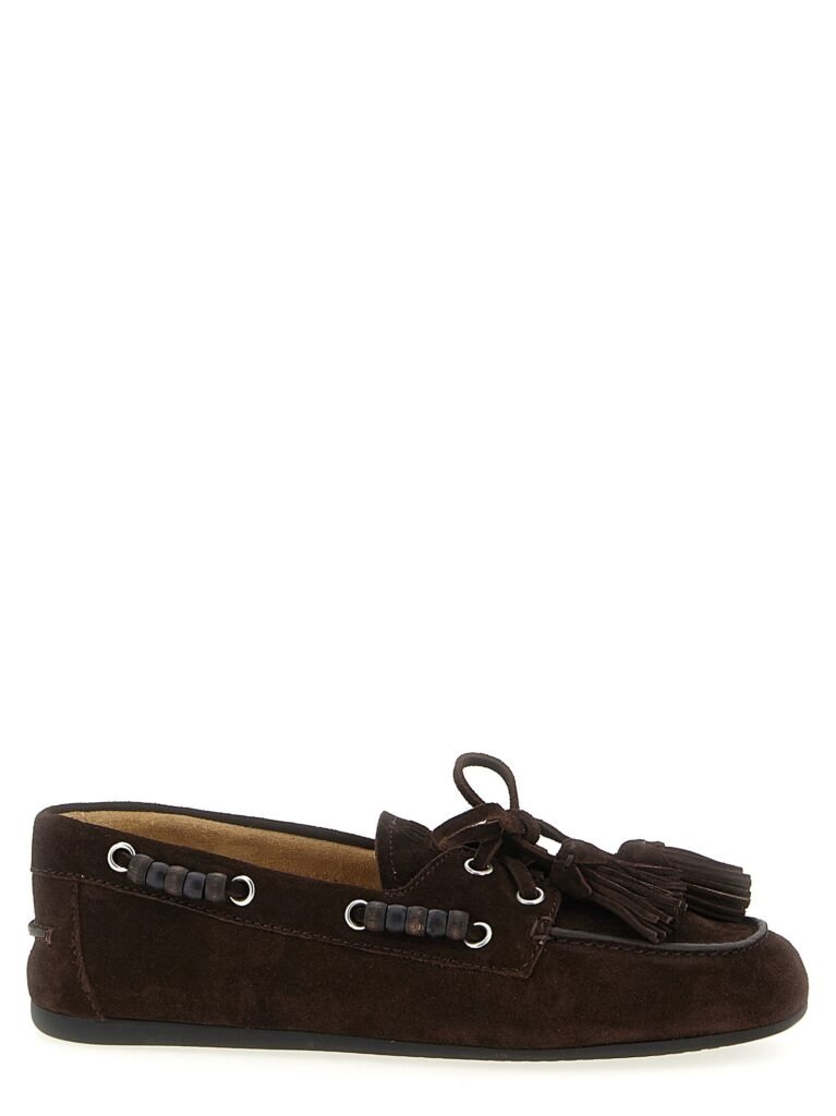 Suede boat shoe