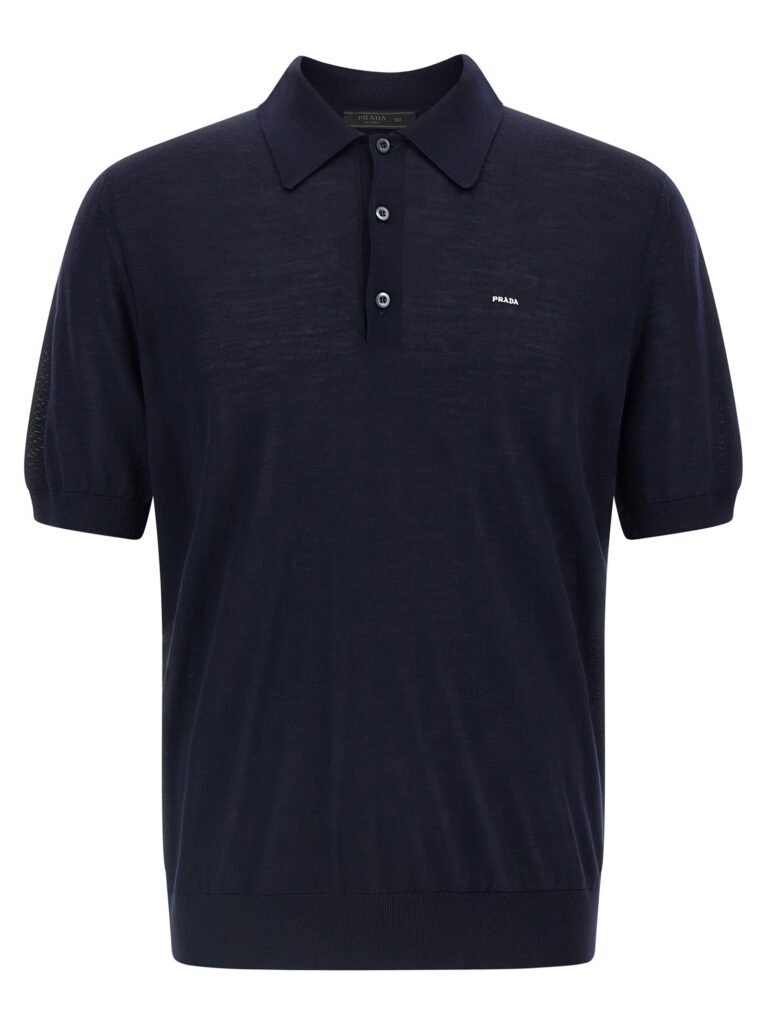 Wool polo shirt