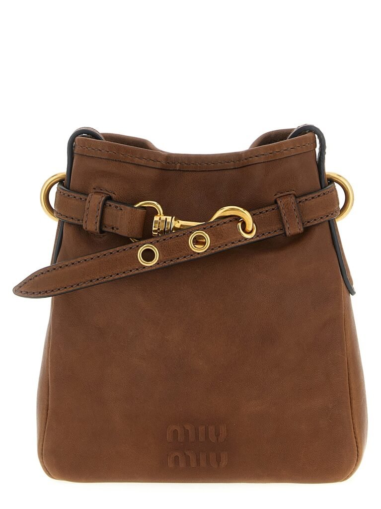 Nappa leather shoulder strap
