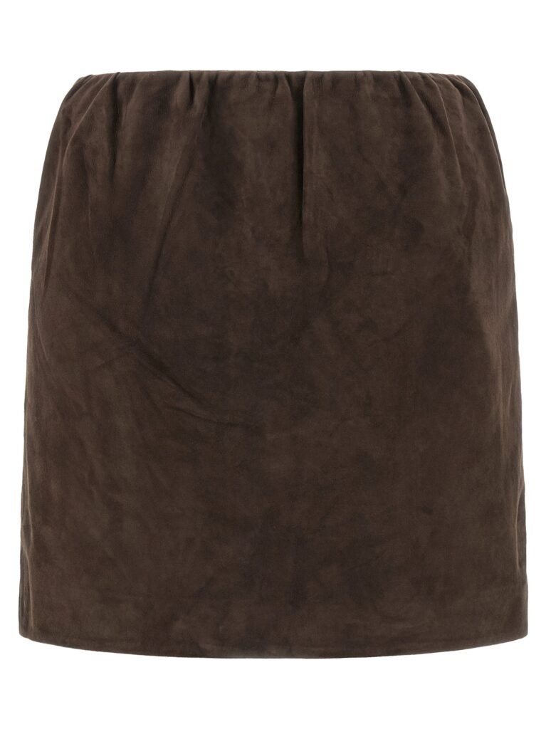 Suede skirt