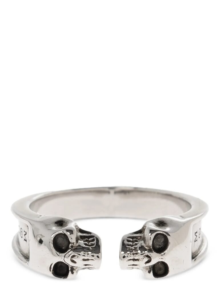 Thin Twin Skull' ring