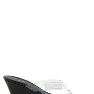 Logo patch sandals