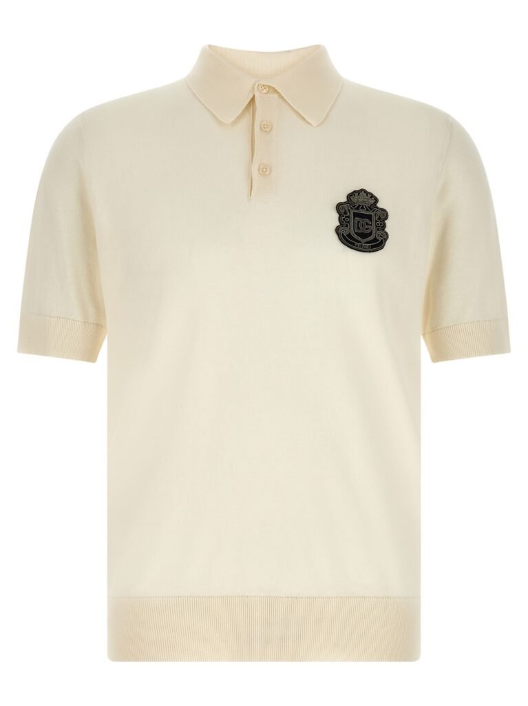DG' patch polo shirt