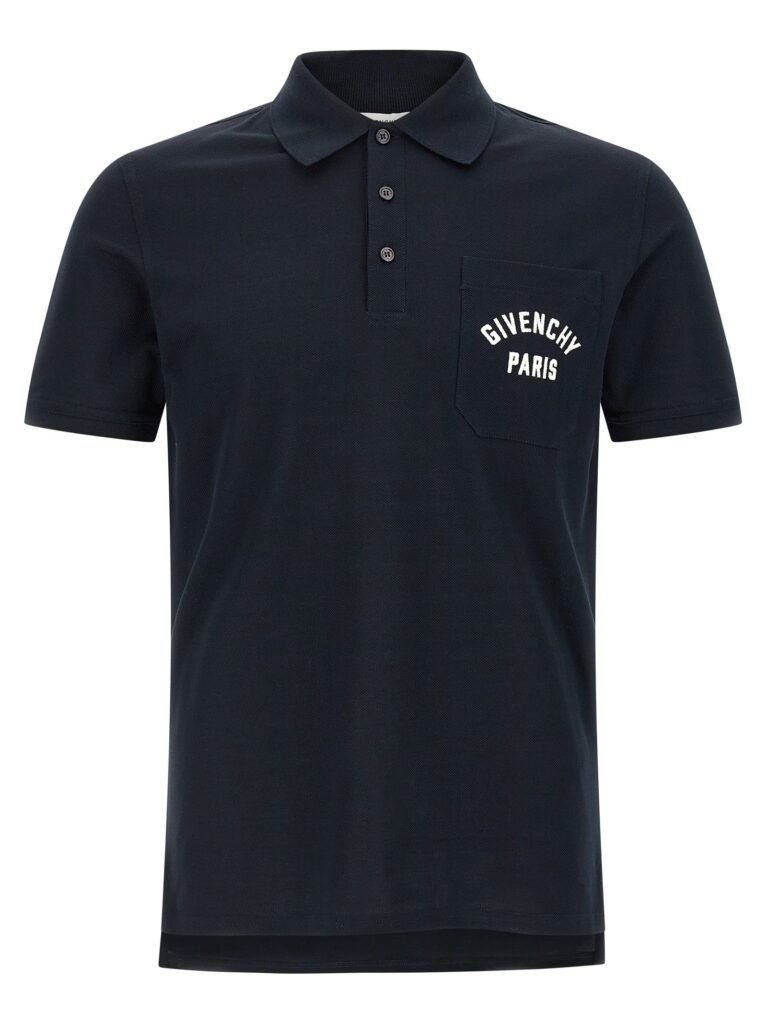 Pocket embroidery polo shirt