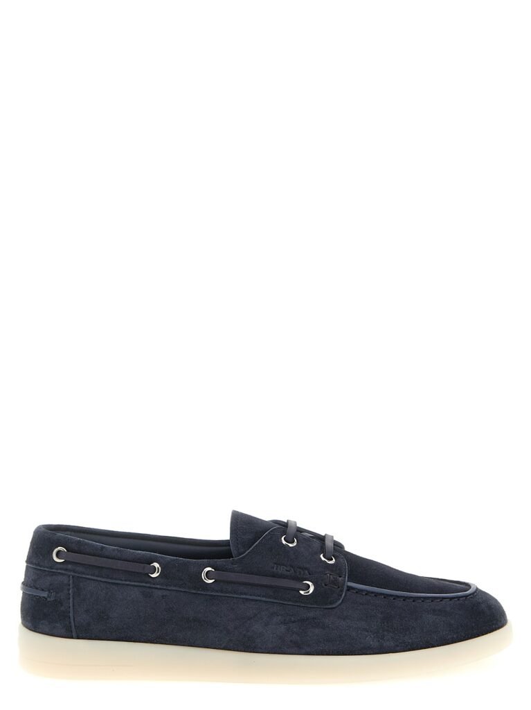 Suede boat shoe