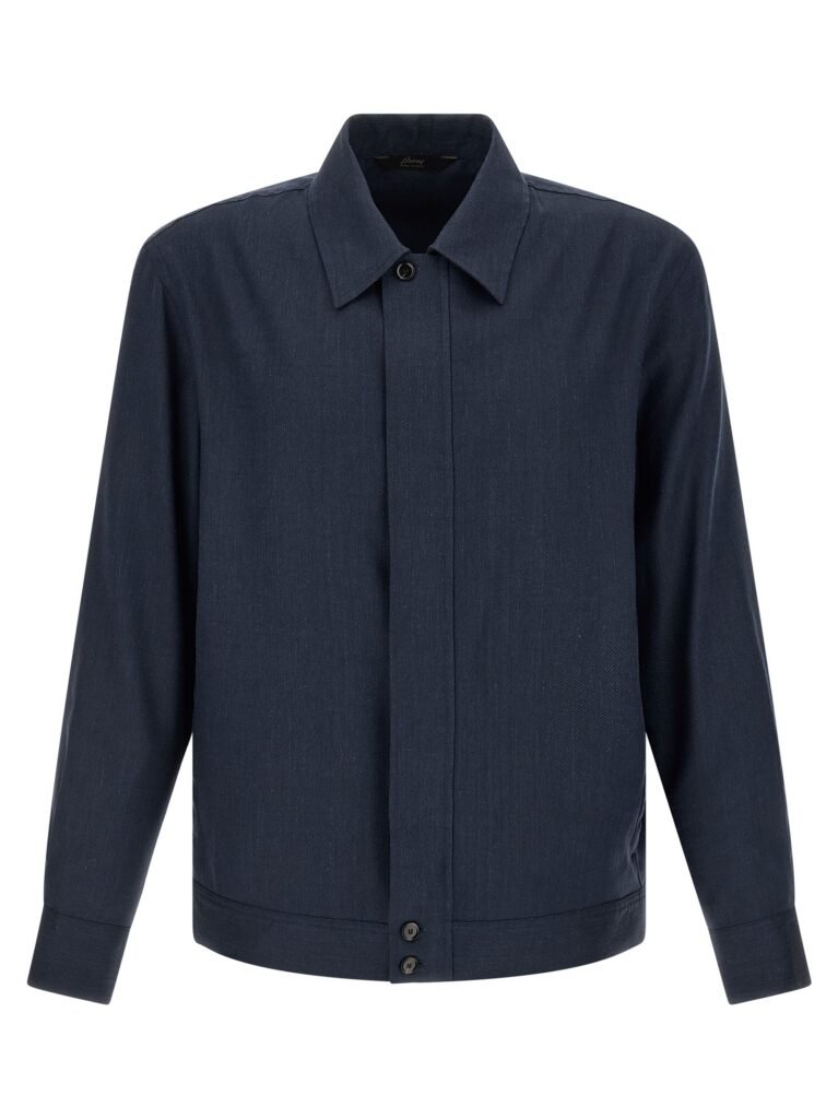 Linen wool blouson