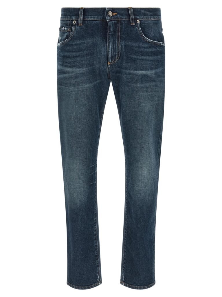 Logo patch jeans