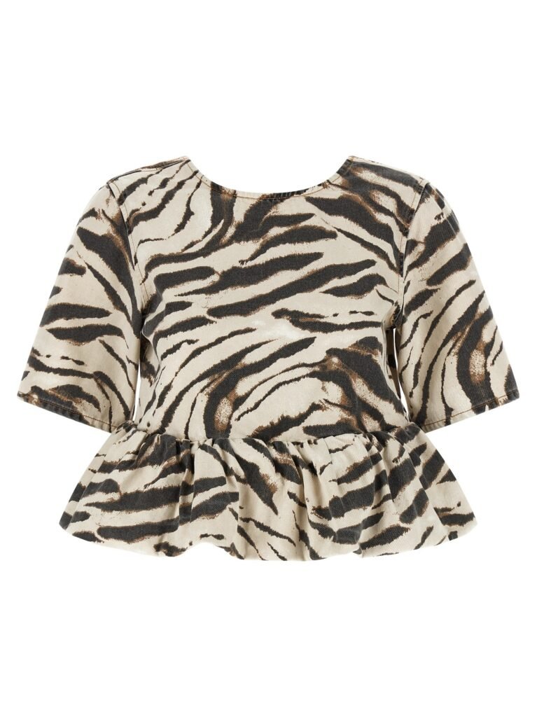 Zebra Denim' top