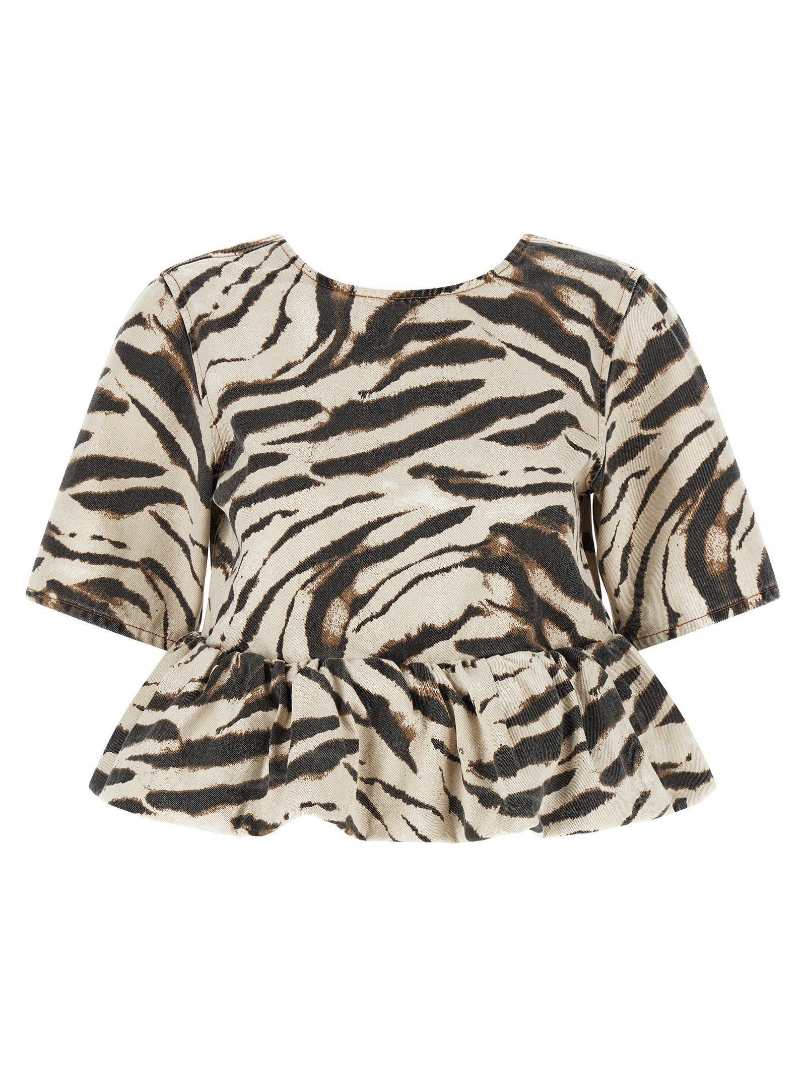 Zebra Denim' top