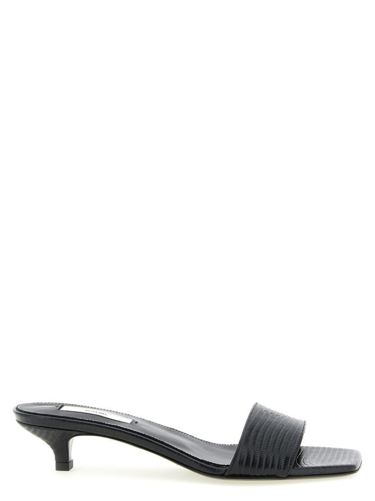 Lizard leather sandals