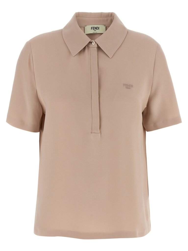 Silk polo shirt