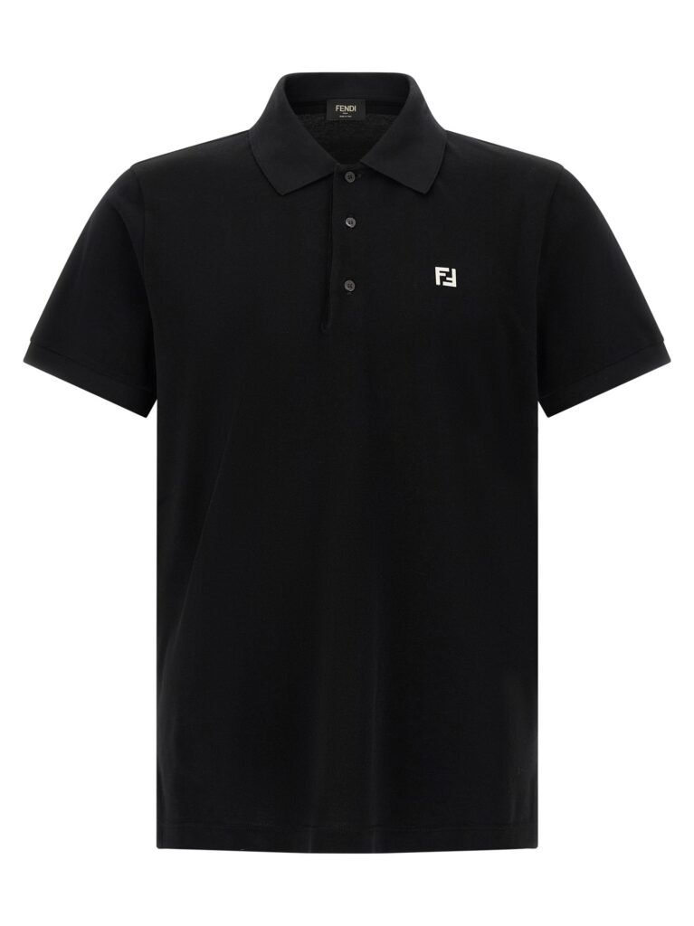 FF metallic logo polo shirt