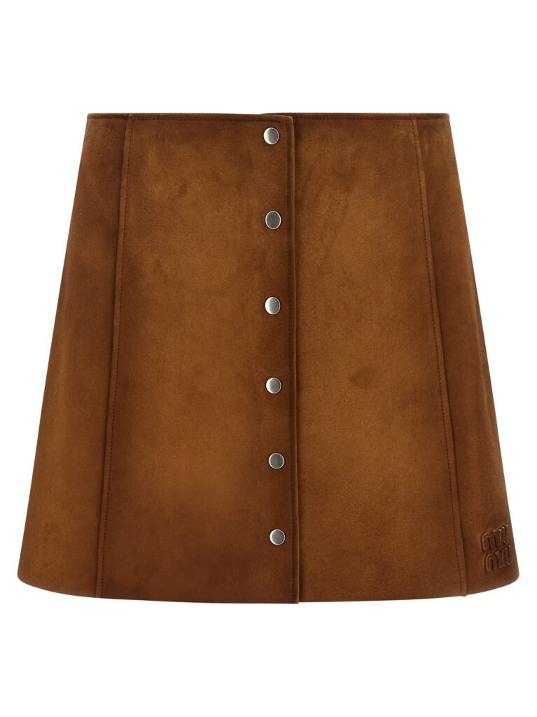 Suede skirt