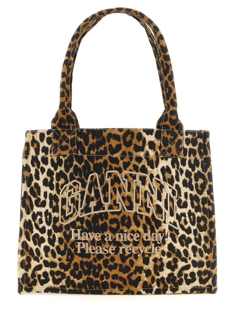Leopard' large shopping bag