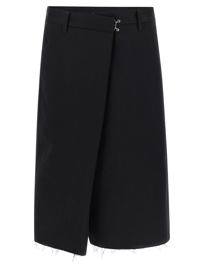 Wrap-up bermuda shorts