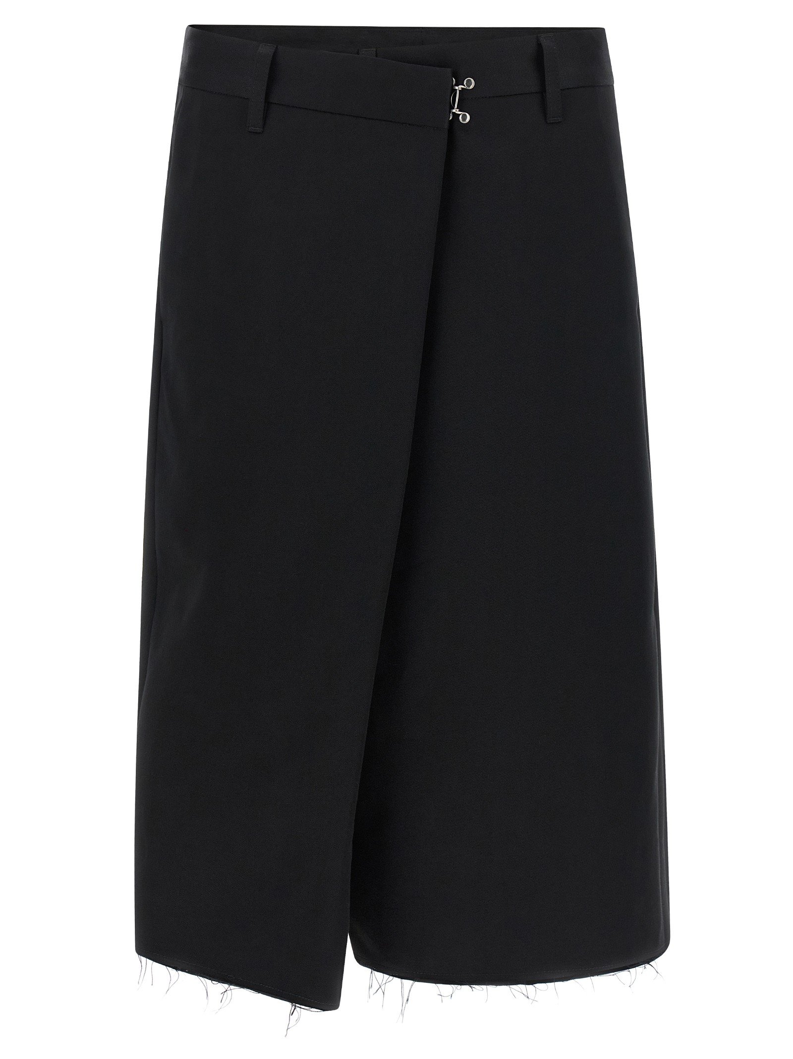 Wrap-up bermuda shorts