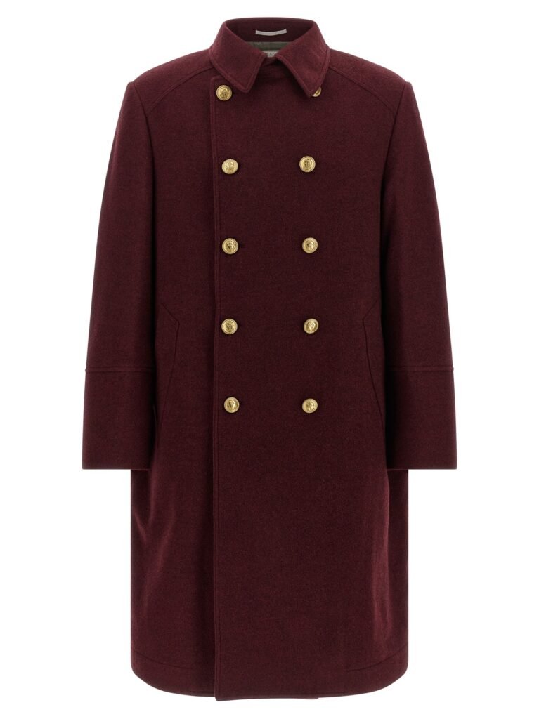 Cashmere double-breasted coat