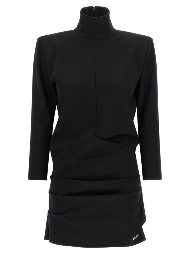 Structured shoulder dress