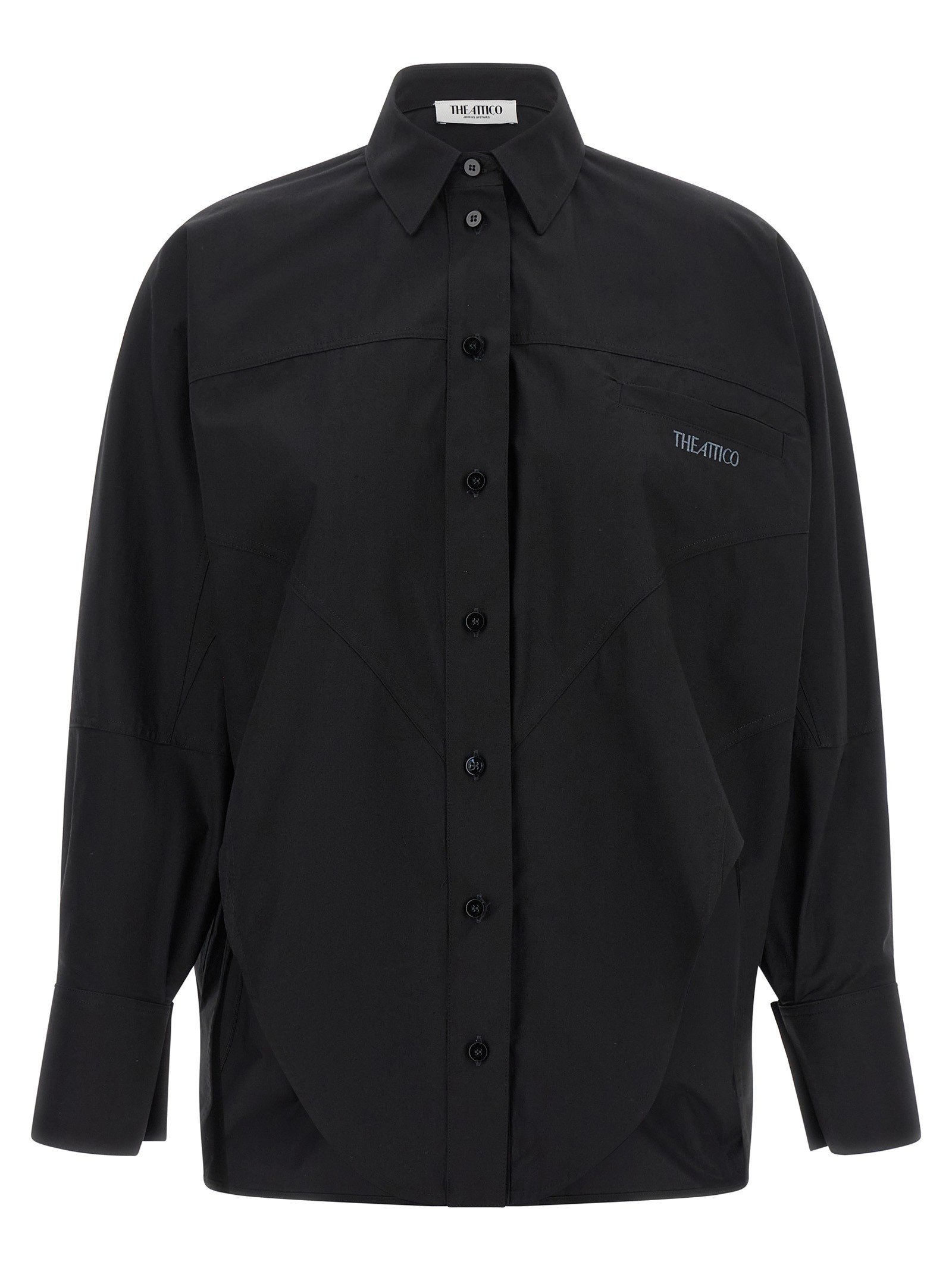 Shaped hem shirt
