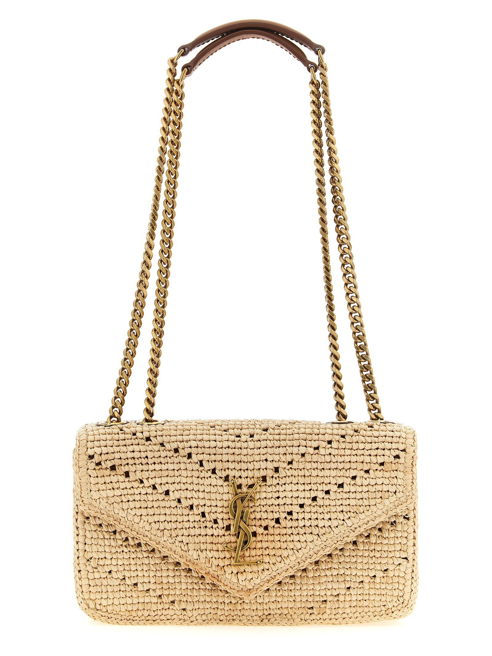 Small Loulou raffia bag