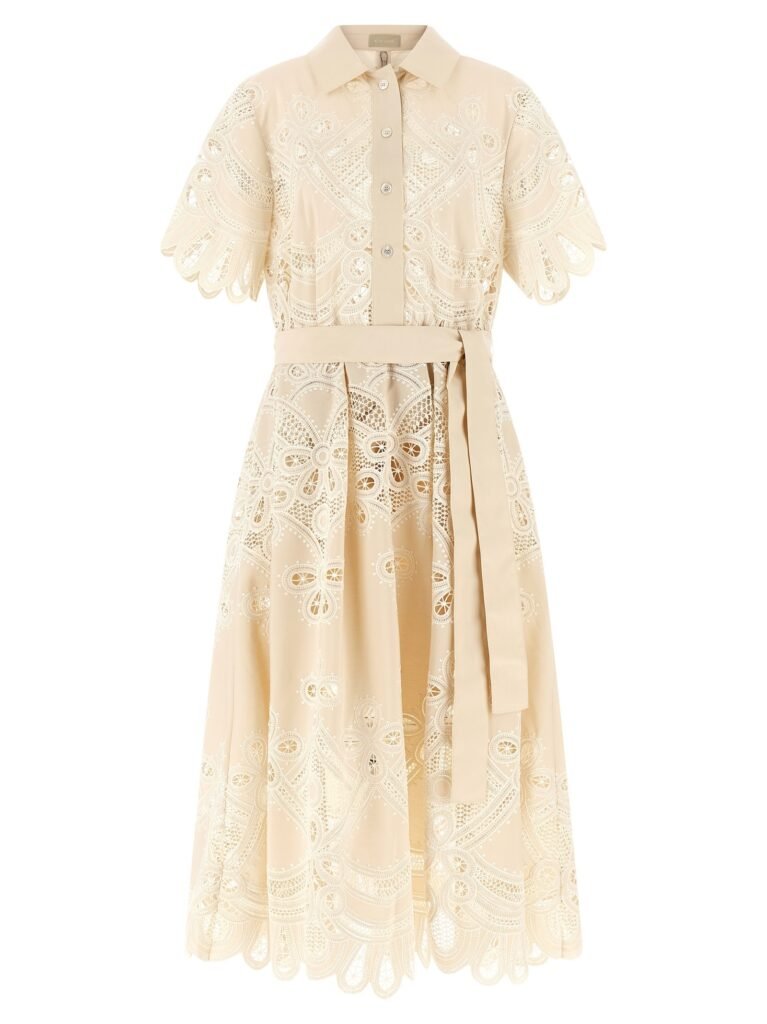 Carving embroidery dress