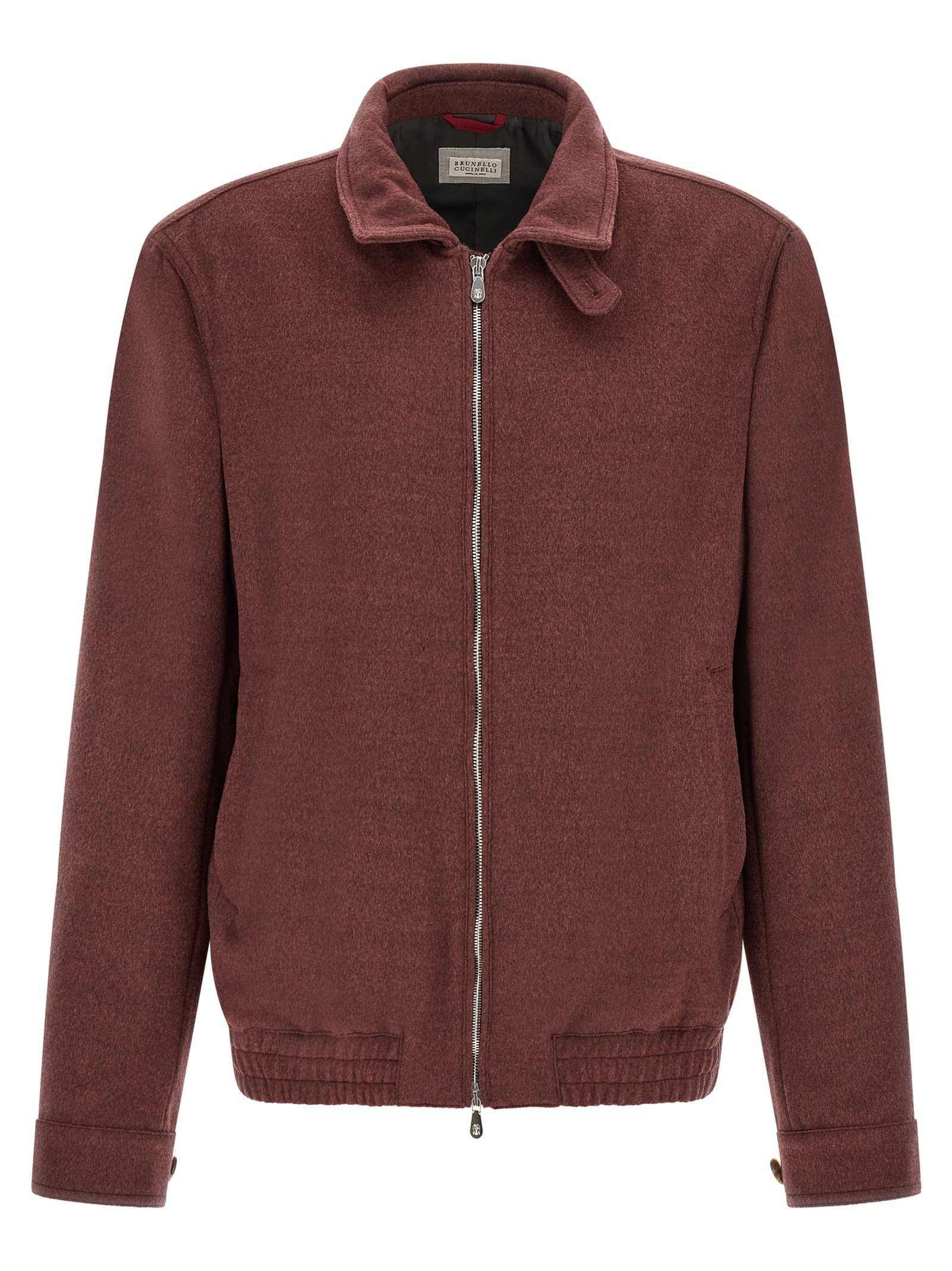 Virgin wool beaver bomber jacket