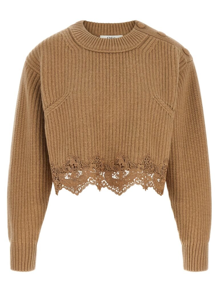 Cropped Lace Sweater