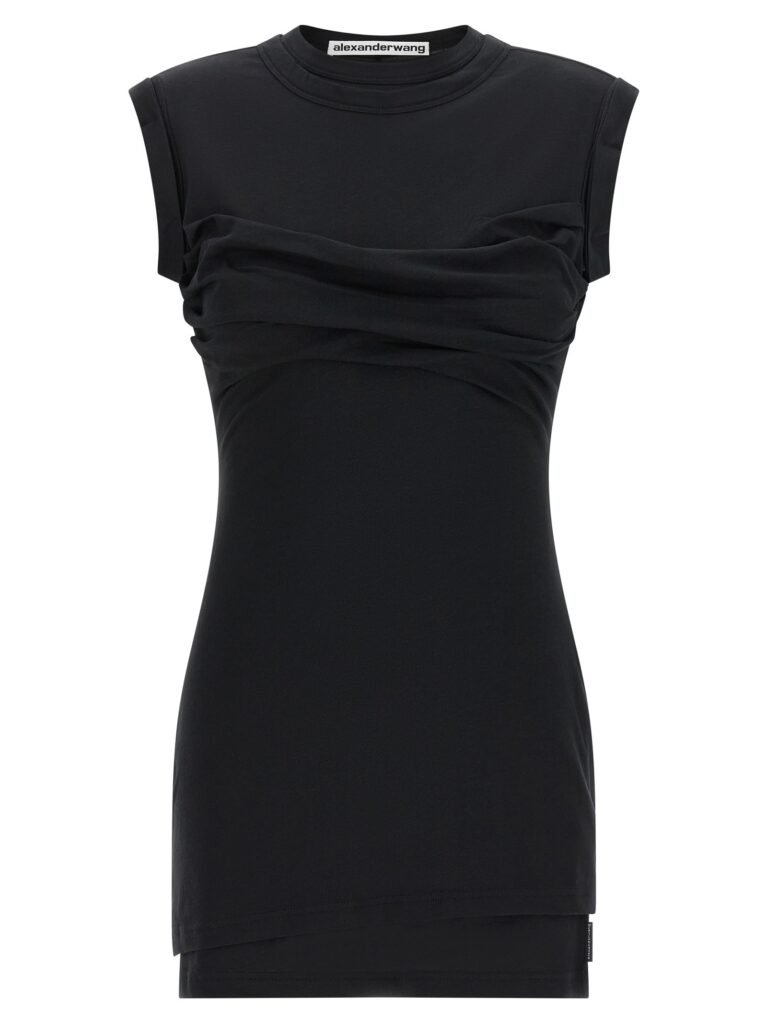 Twisted bust Layered' dress