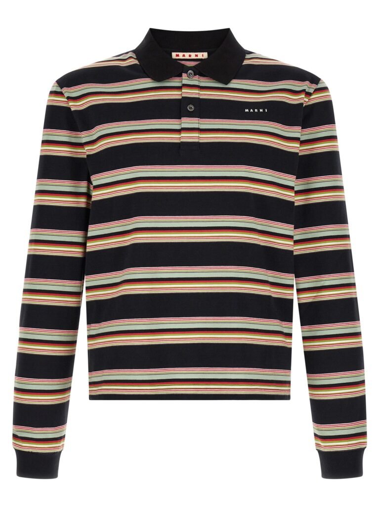 Striped polo shirt