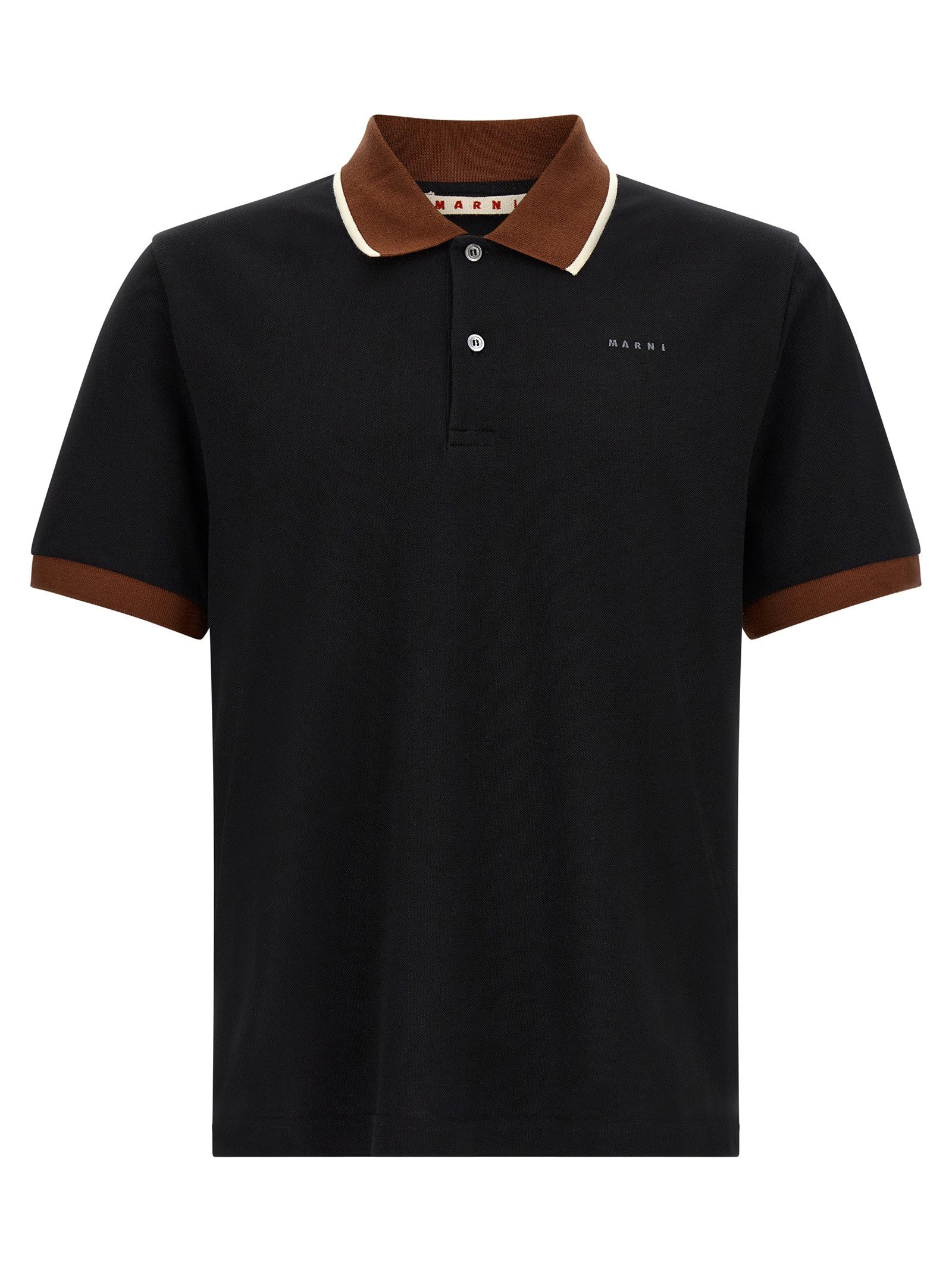 Polo with contrasting details