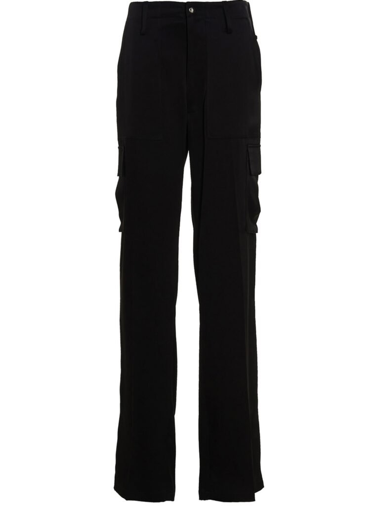 Satin cargo pants