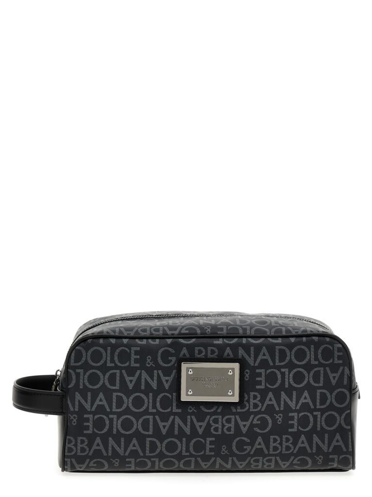 Leather toiletry bag