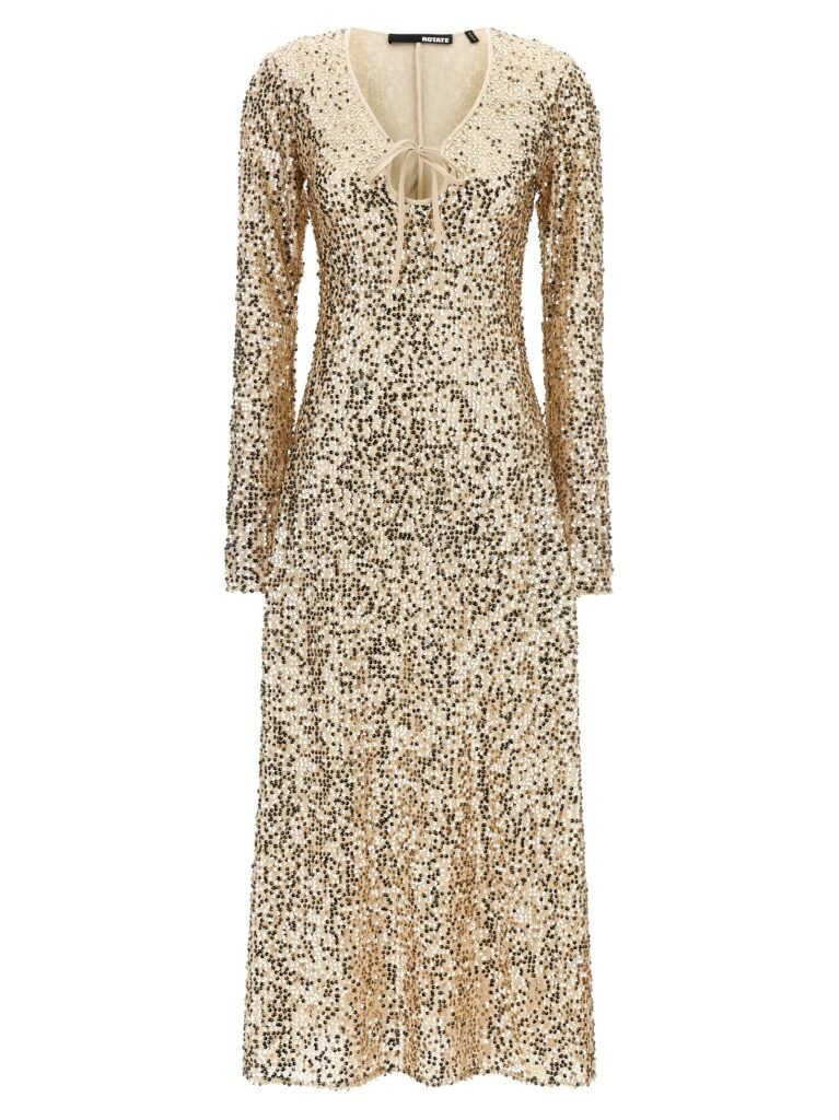 Net Sequins Midi' dress
