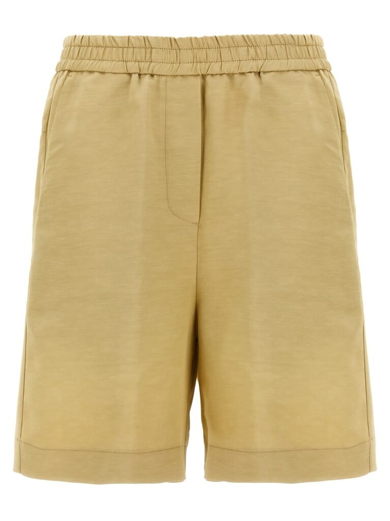 Linen bermuda shorts