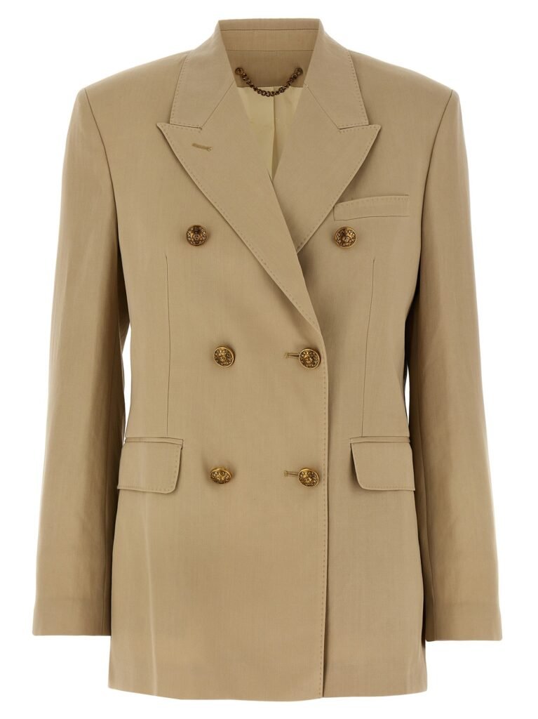 Heraldic buttons blazer