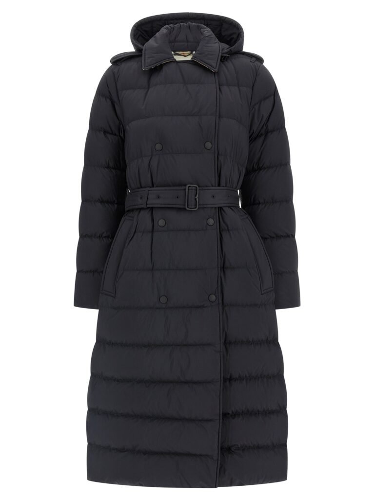 Padded trench coat