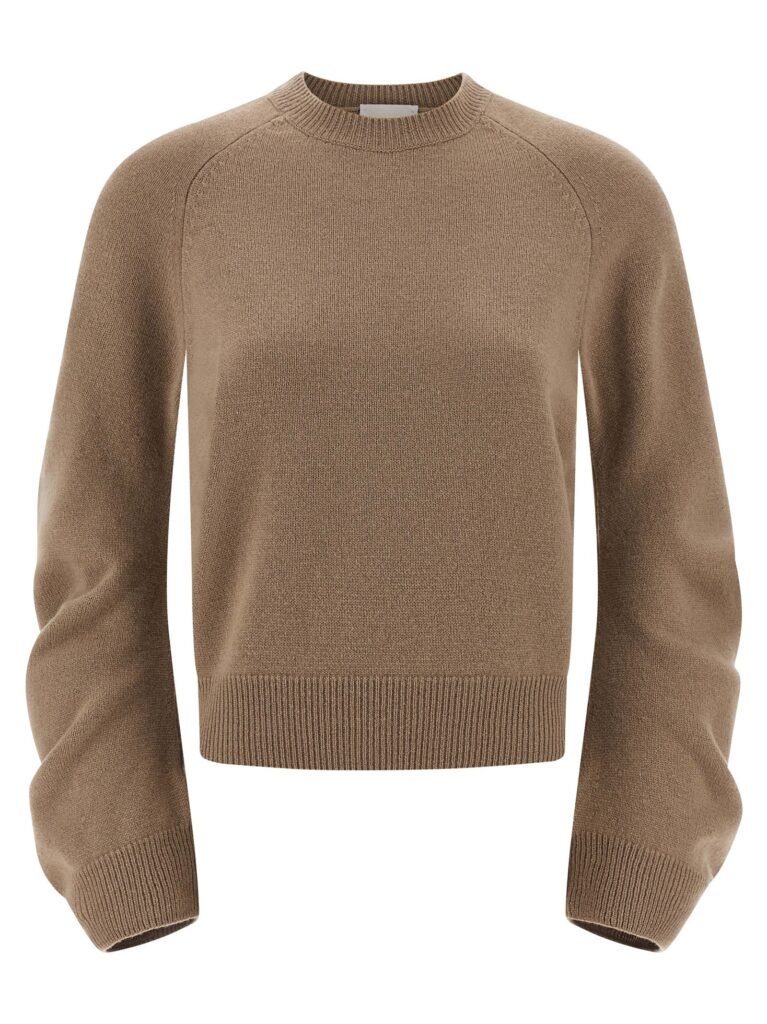 Curved sleeve sweater