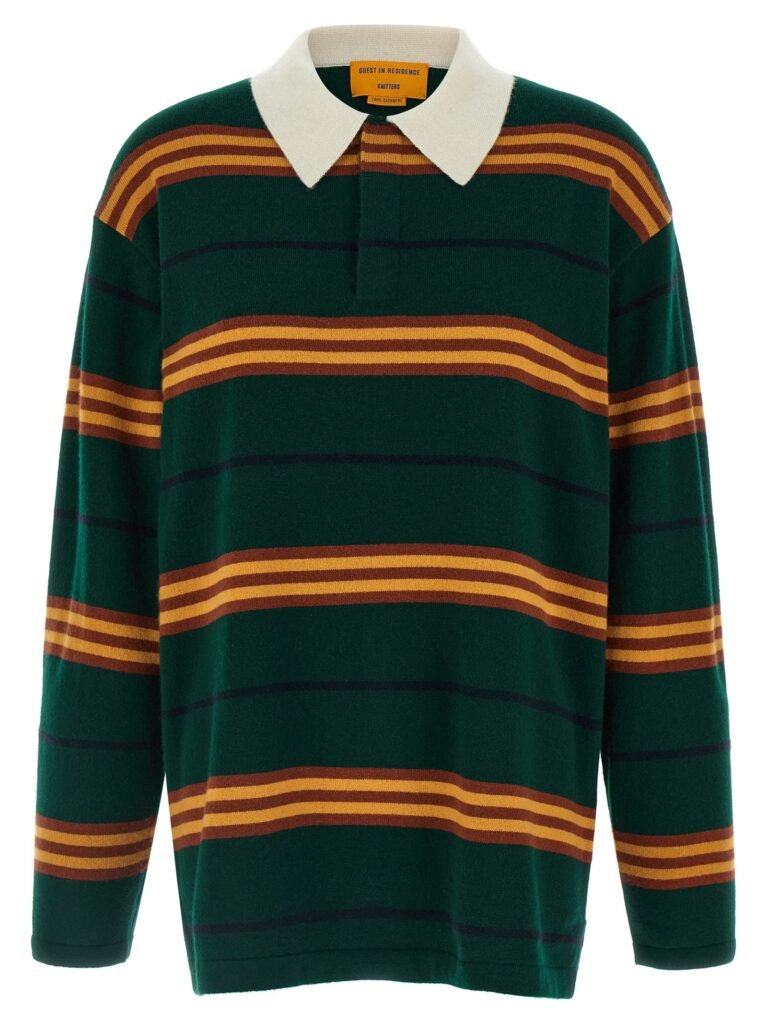 Striped Rugby' polo shirt