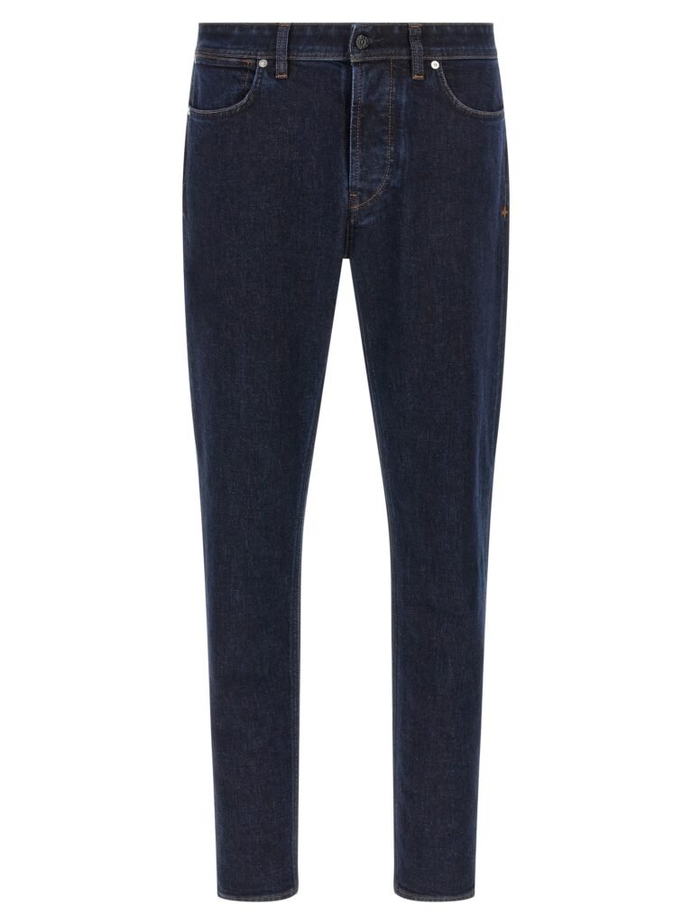 Indigo Denim-Rinsed' jeans