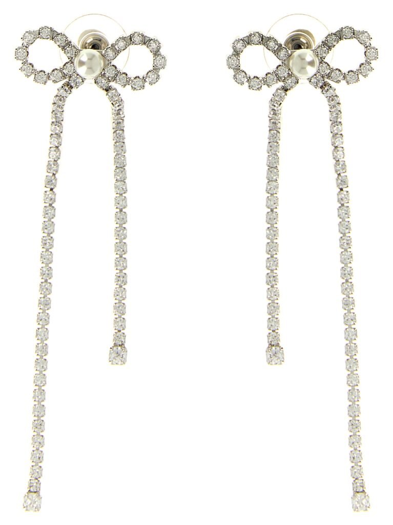Crystal Droplet Bow' earrings