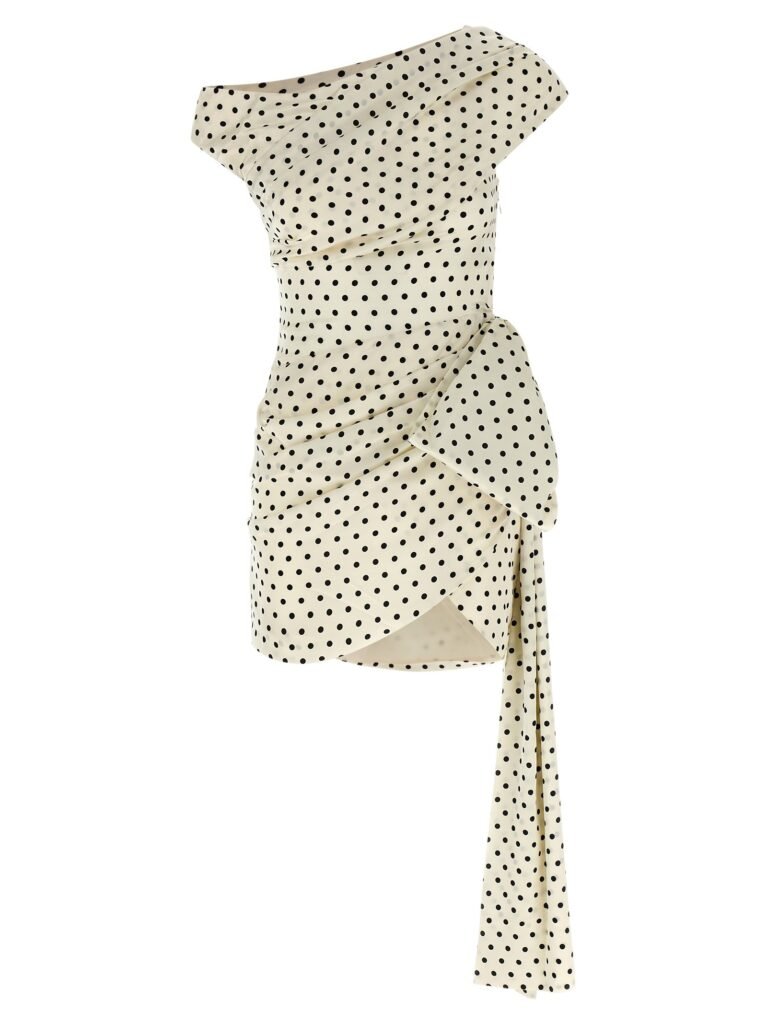 Polka Dot Satin Tie Side Mini' dress