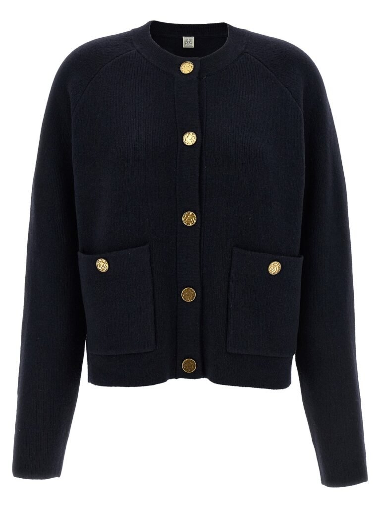 Hammered Button' cardigan