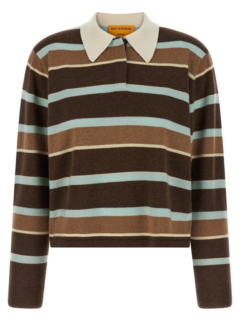 Cropped stripe Rugby' sweater