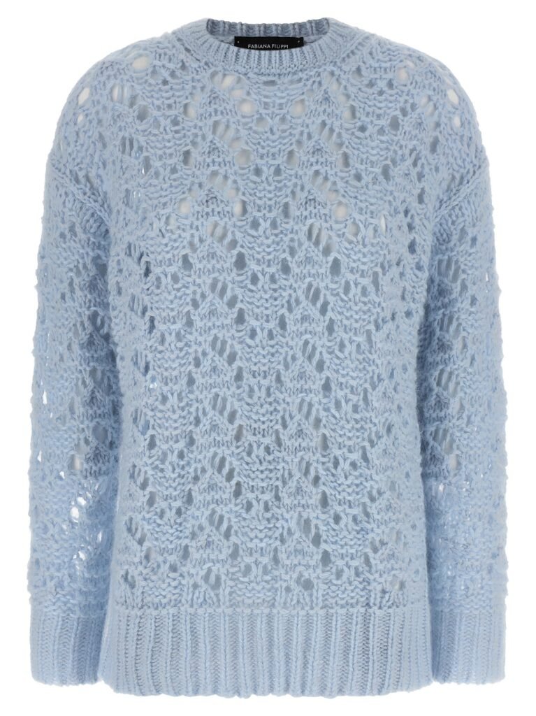 Openwork sweater