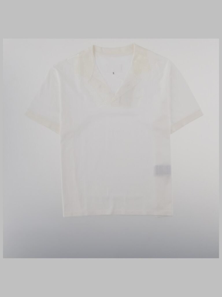 T-SHIRT "TAPED" CON SCOLLO A V