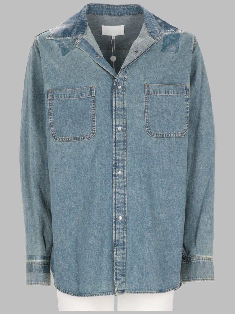 CAMICIA IN DENIM TAPED