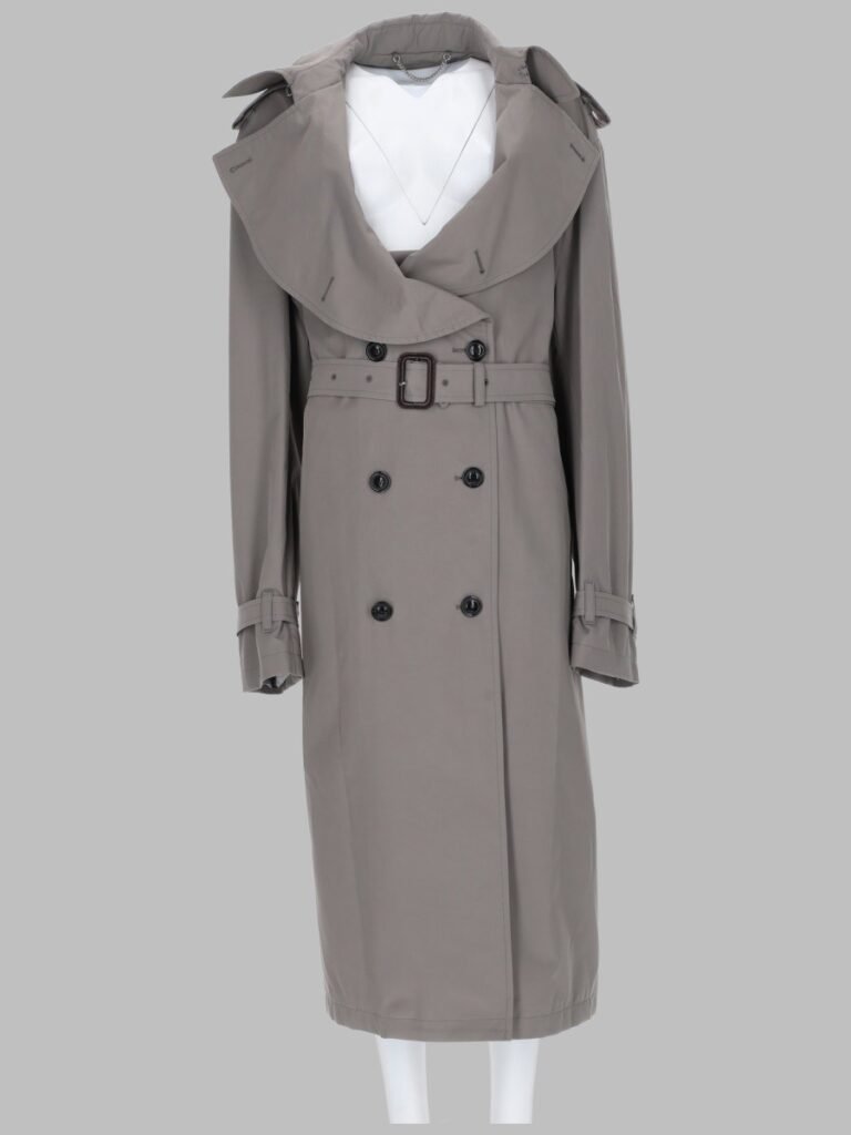 TRENCH CON COLLETTO RIPIEGATO