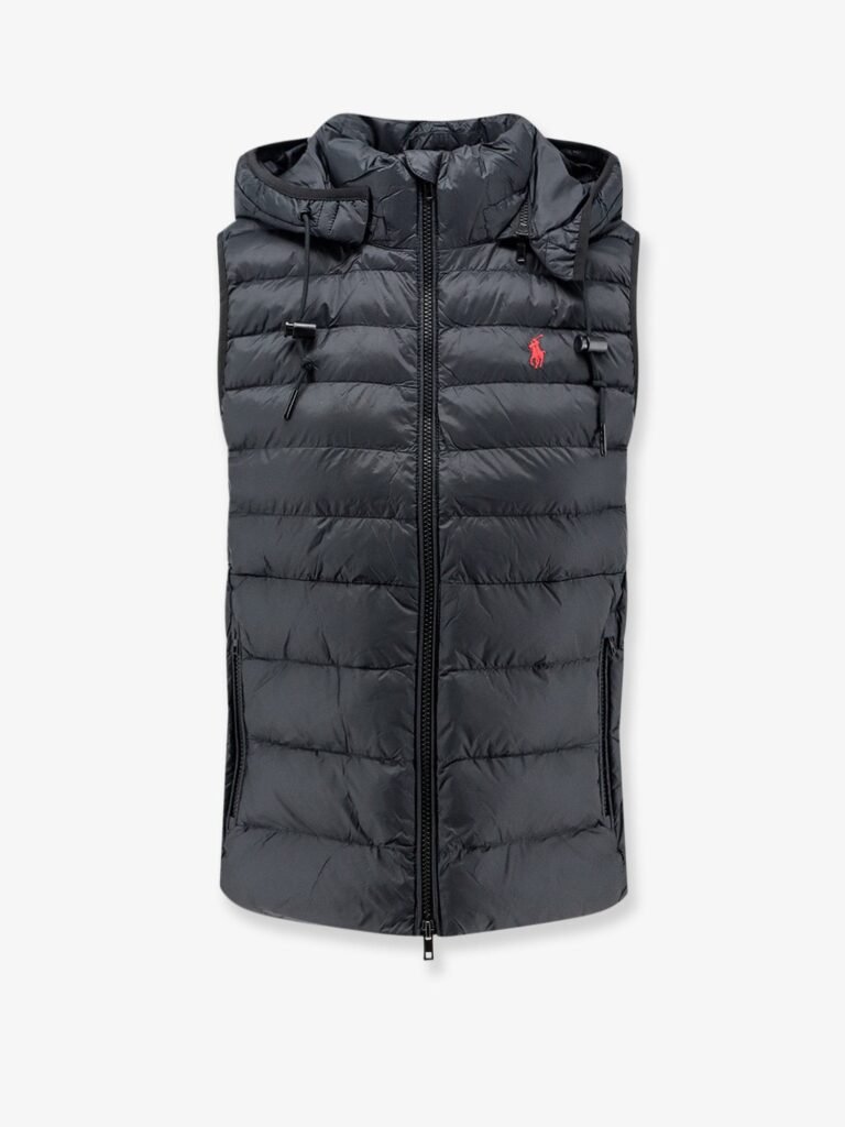Sleeveless recycled nylon down jacket